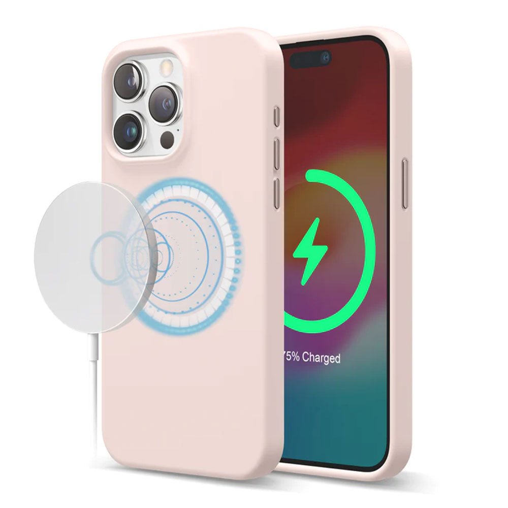 Elago kryt Silicone Case Magsafe pre iPhone 15 Pro Max - Lovely Pink