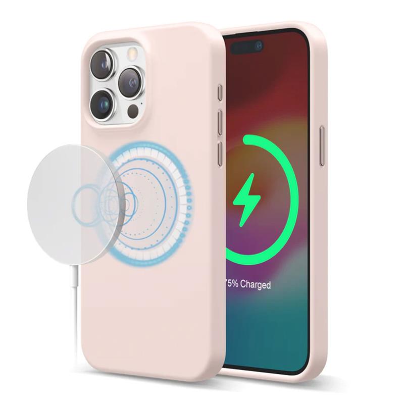 Elago kryt Silicone Case Magsafe pre iPhone 15 Pro Max - Lovely Pink