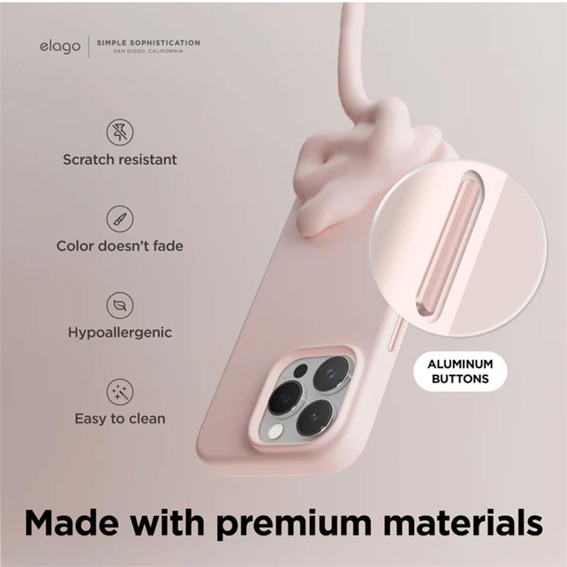Elago kryt Silicone Case Magsafe pre iPhone 15 Pro Max - Midnight Green