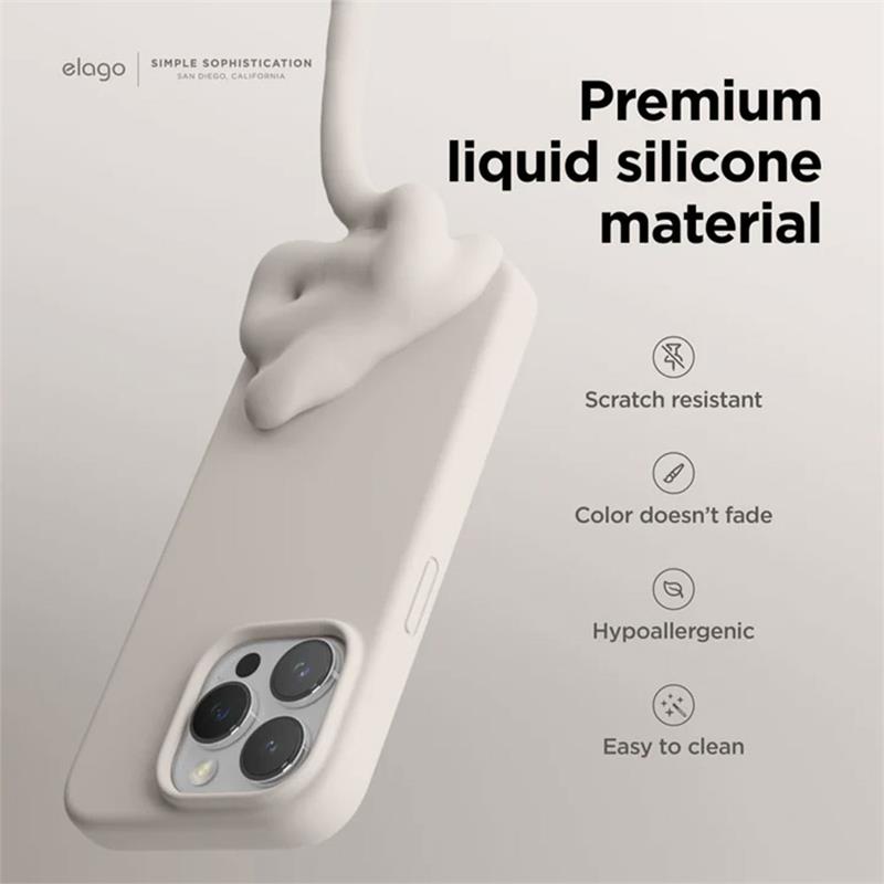 Elago kryt Silicone Case pro iPhone 15 Pro Max - Black