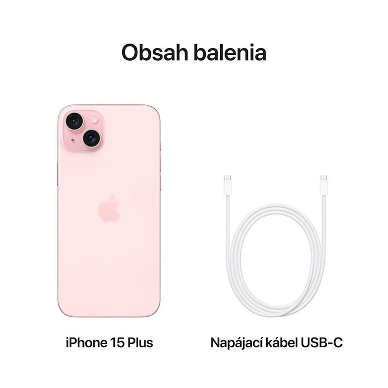 iPhone 15 Plus 256 GB ružová
