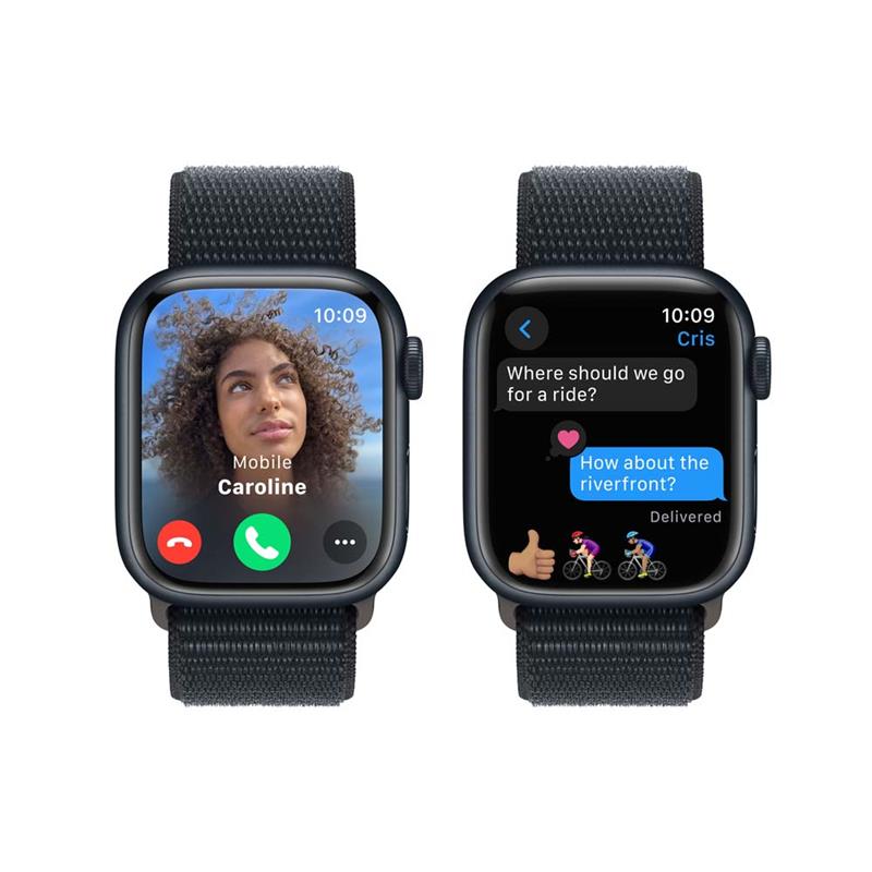 Apple Watch Series 9 GPS 41mm Midnight Aluminium Case with Midnight Sport Loop