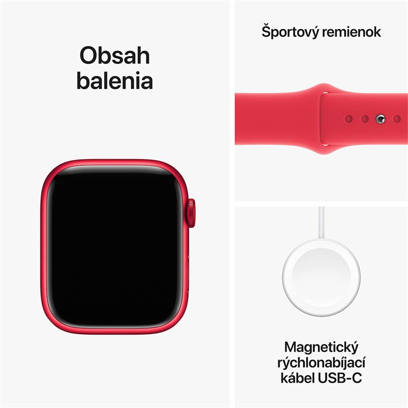 Apple Watch Series 9 GPS 41mm (PRODUCT)RED Aluminium Case with (PRODUCT)RED Sport Band - M/L