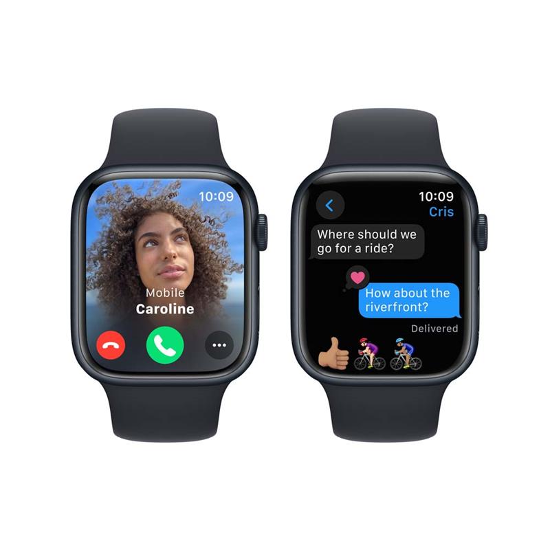 Apple Watch Series 9 GPS 45mm Midnight Aluminium Case with Midnight Sport Band - M/L