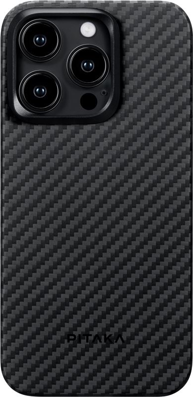 Pitaka MagEZ 4 1500D case, Black/Grey Twill-iPhone 15 Pro Max