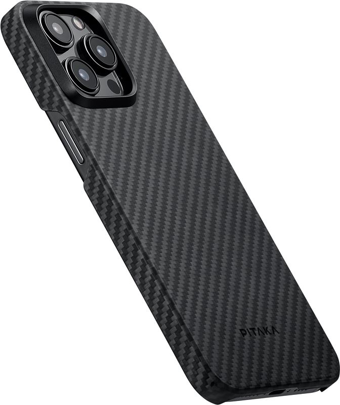 Pitaka MagEZ 4 1500D case, Black/Grey Twill-iPhone 15 Pro Max