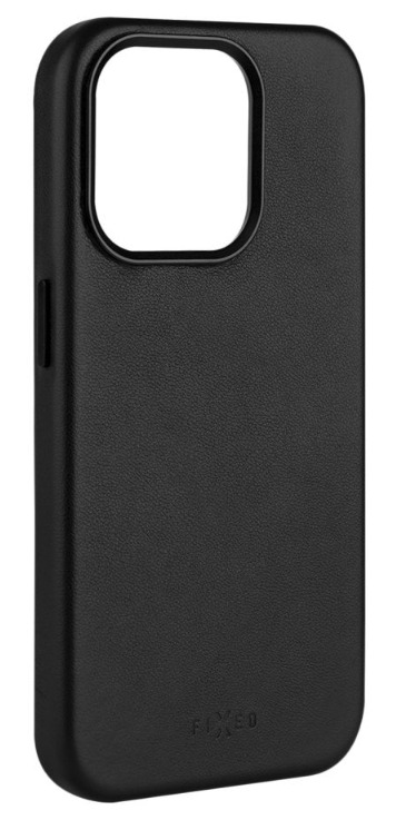 FIXED kožený kryt MagLeather s podporou MagSafe pro Apple iPhone 15 Plus, černý
