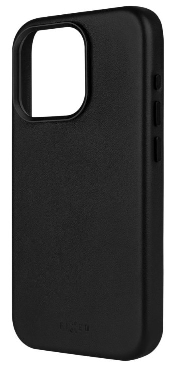 FIXED kožený kryt MagLeather s podporou MagSafe pro Apple iPhone 15 Plus, černý