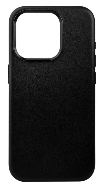 FIXED kožený kryt MagLeather s podporou MagSafe pro Apple iPhone 15 Plus, černý