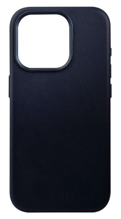 FIXED kožený kryt MagLeather s podporou MagSafe pro Apple iPhone 15, modrý