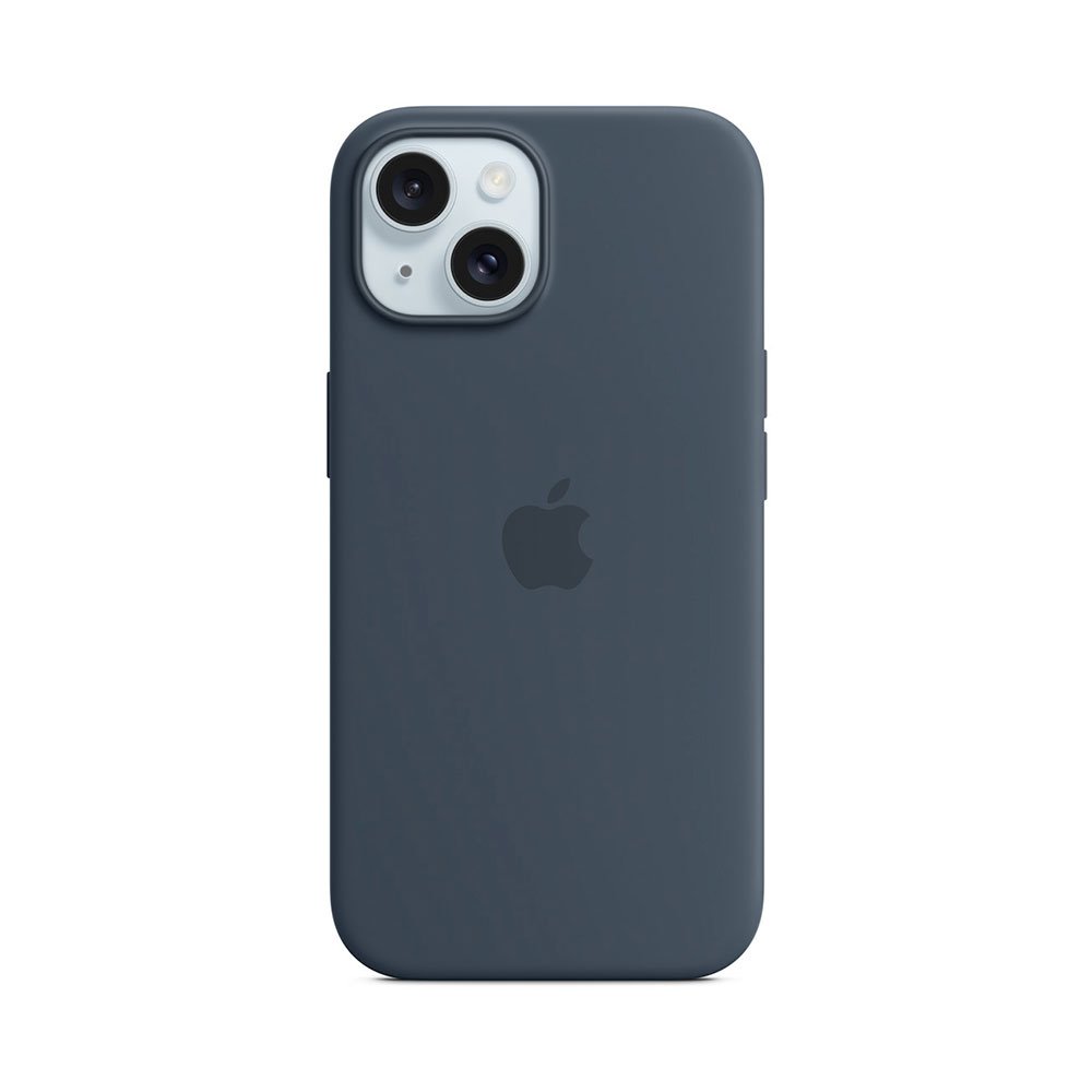 iPhone 15 Silicone Case with MagSafe - Storm Blue
