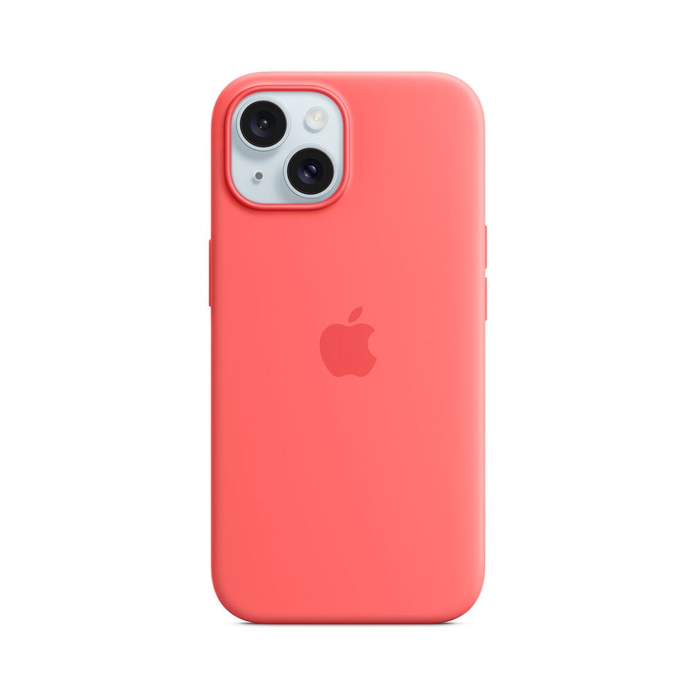 iPhone 15 Silicone Case with MagSafe-Guava