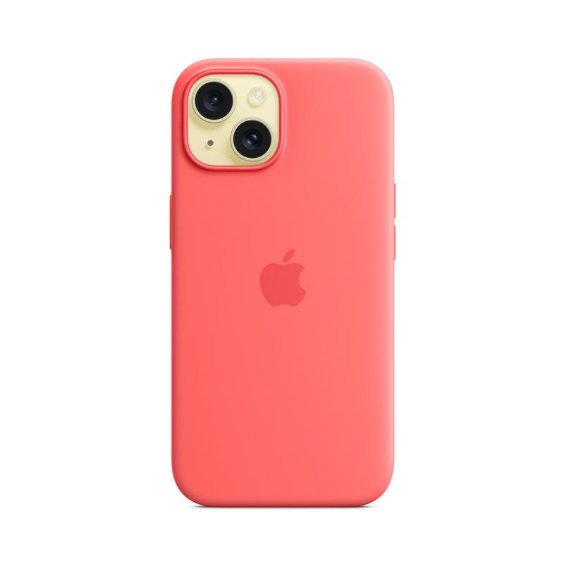 iPhone 15 Silicone Case with MagSafe-Guava