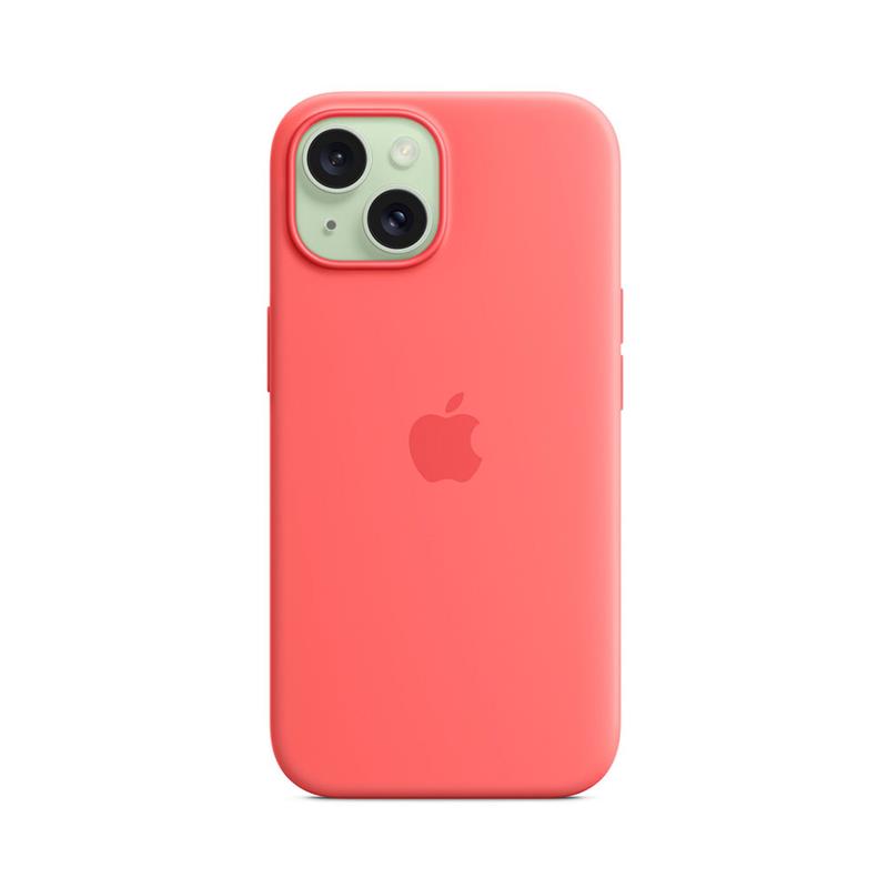 iPhone 15 Silicone Case with MagSafe-Guava