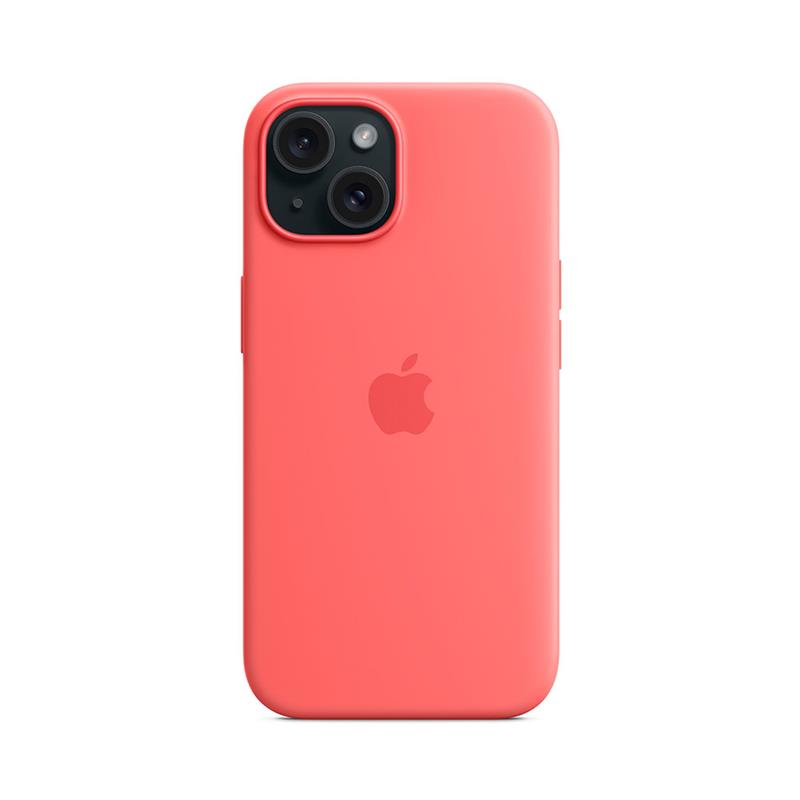 iPhone 15 Silicone Case with MagSafe-Guava
