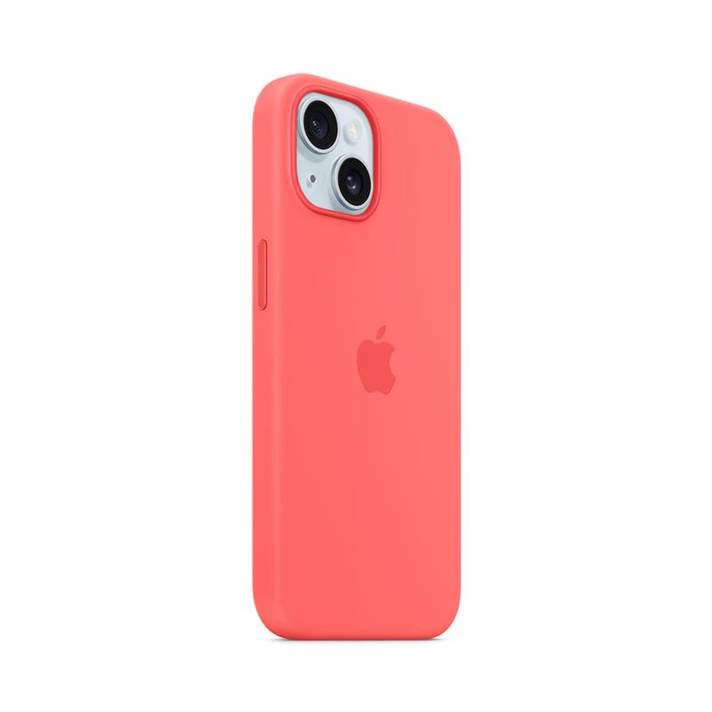 iPhone 15 Silicone Case with MagSafe-Guava