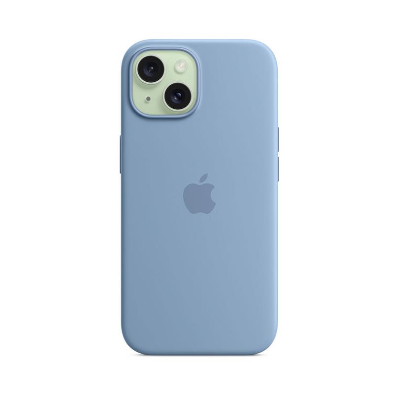 iPhone 15 Silicone Case with MagSafe - Winter Blue