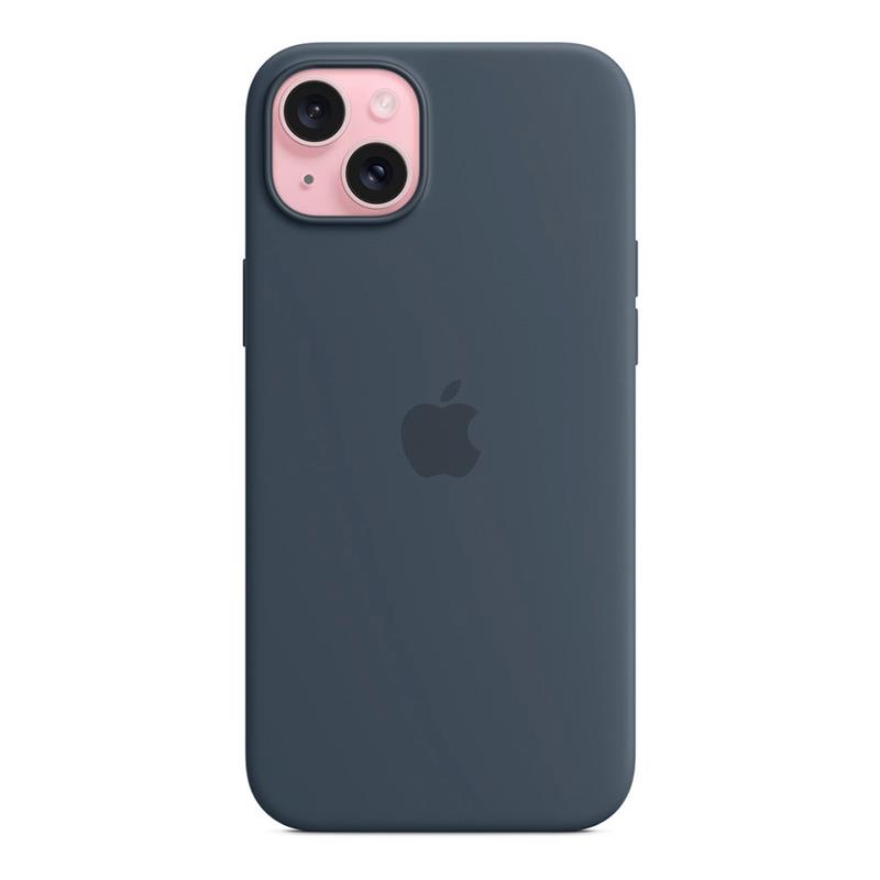 iPhone 15 Plus Silicone Case with MagSafe - Storm Blue