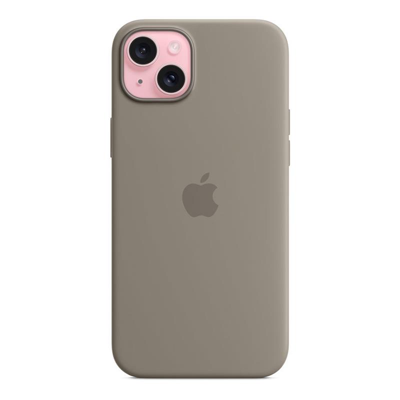 iPhone 15 Plus Silicone Case with MagSafe-Clay