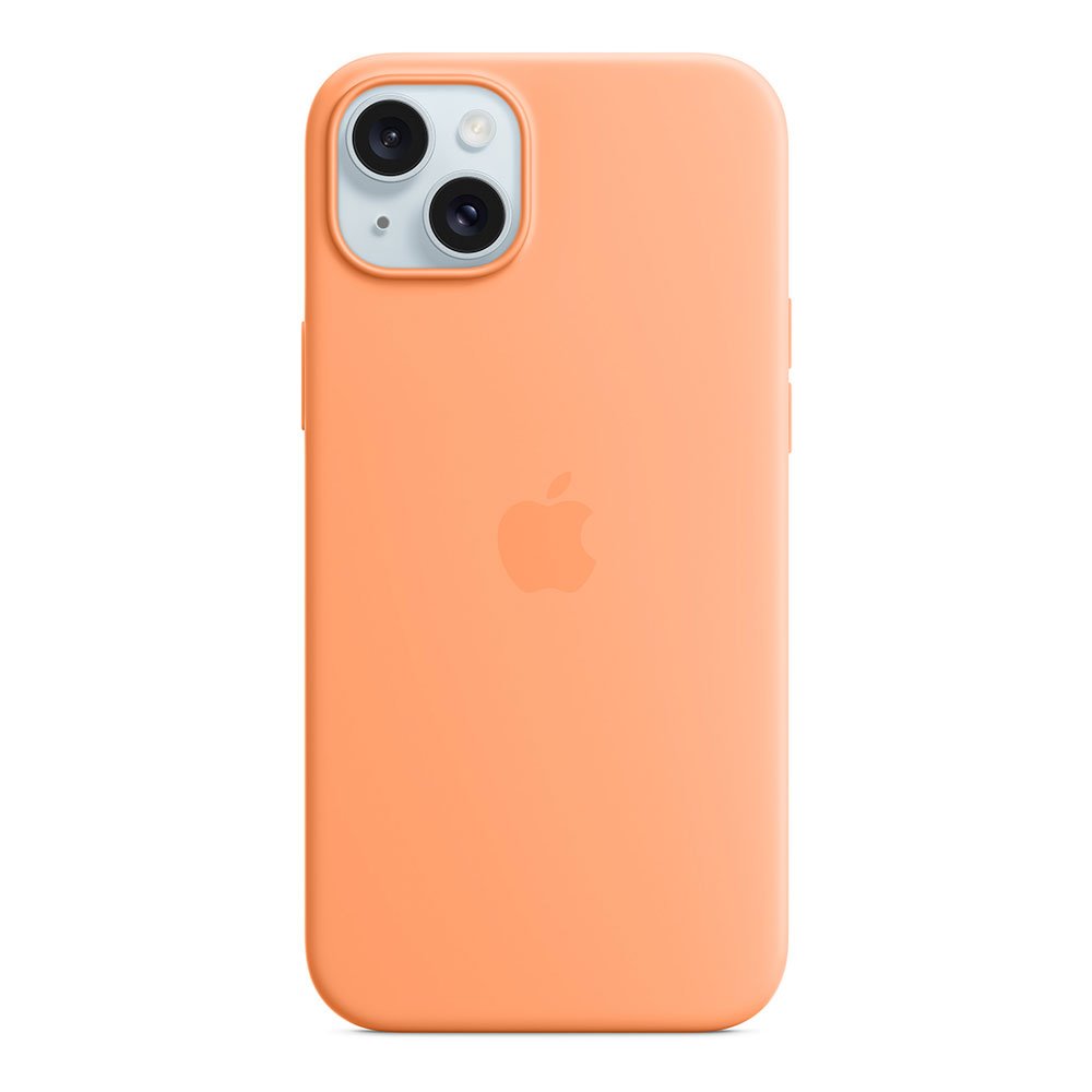 iPhone 15 Plus Silicone Case with MagSafe - Orange Sorbet