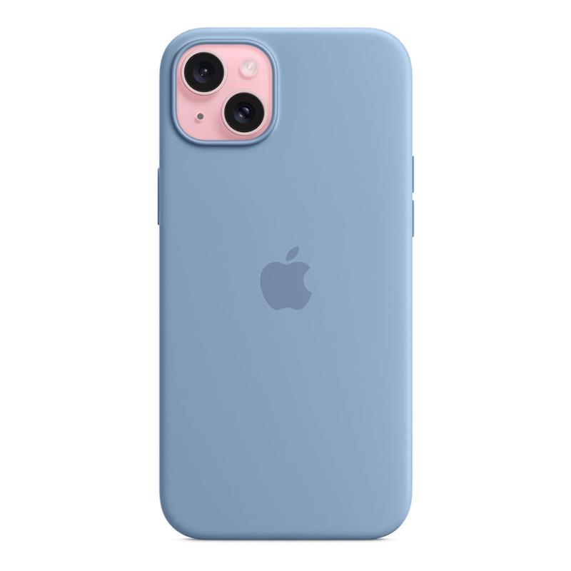 iPhone 15 Plus Silicone Case with MagSafe - Winter Blue