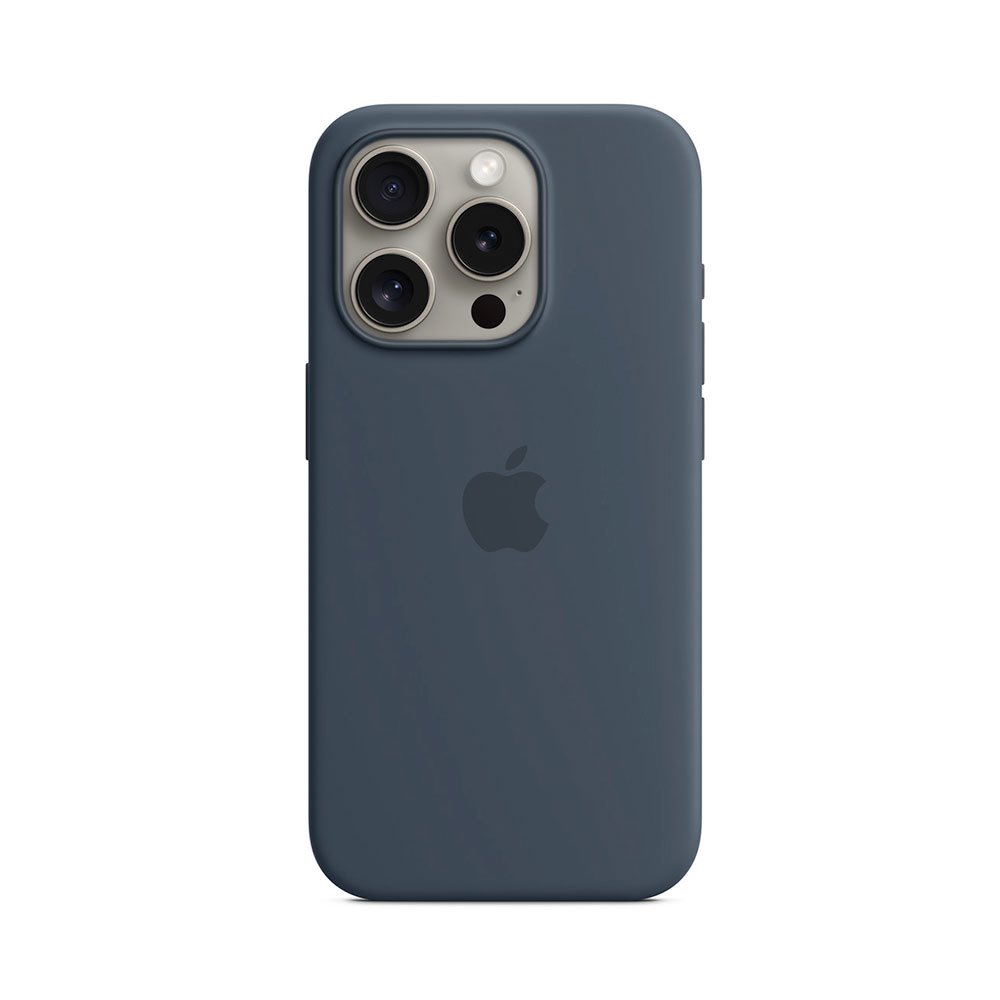 iPhone 15 Pro Silicone Case with MagSafe-Storm Blue