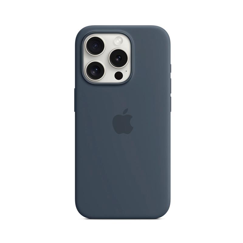 iPhone 15 Pro Silicone Case with MagSafe-Storm Blue