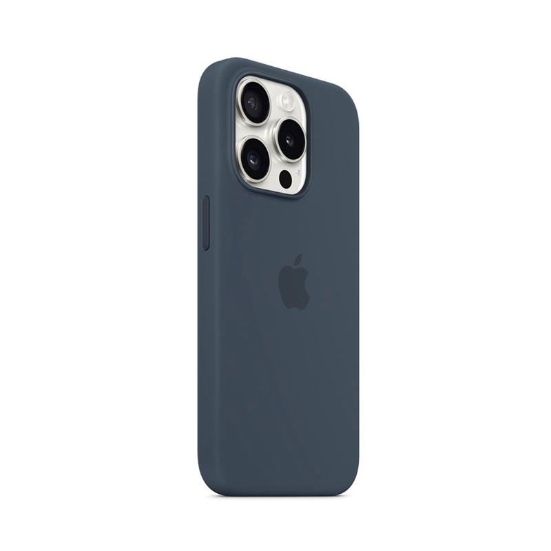 iPhone 15 Pro Silicone Case with MagSafe-Storm Blue