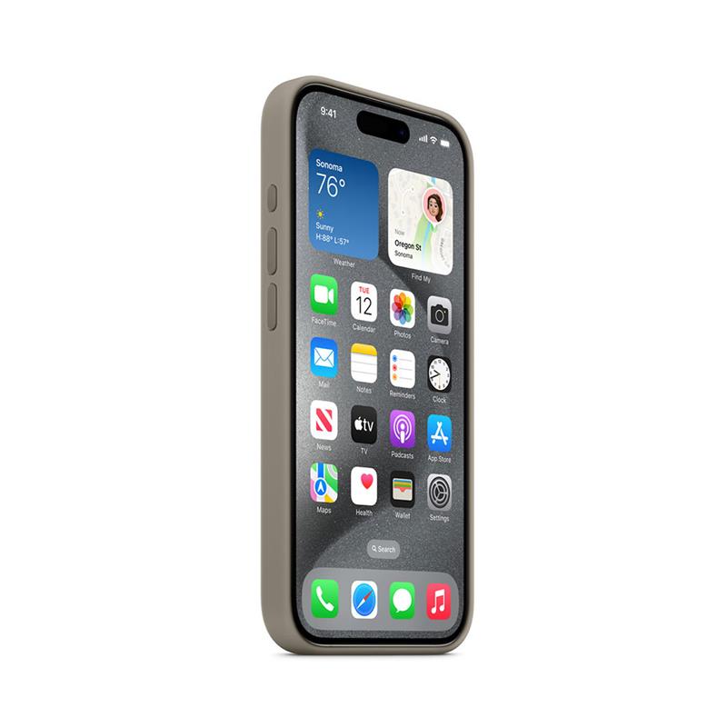 iPhone 15 Pro Silicone Case with MagSafe-Clay