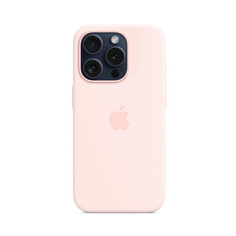 iPhone 15 Pro Silicone Case with MagSafe-Light Pink