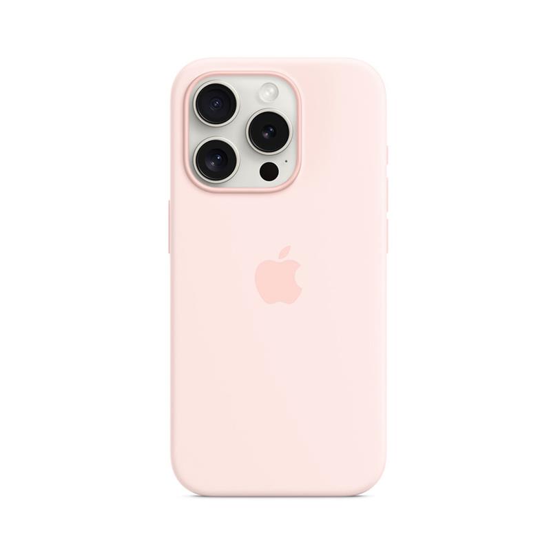 iPhone 15 Pro Silicone Case with MagSafe-Light Pink
