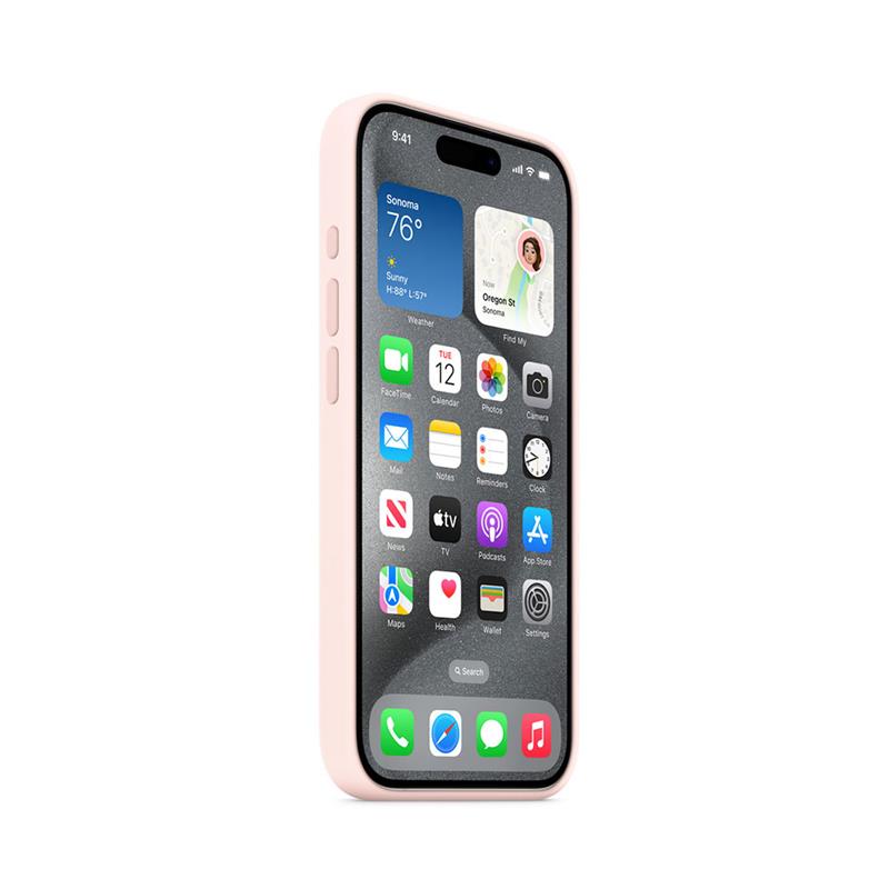iPhone 15 Pro Silicone Case with MagSafe-Light Pink
