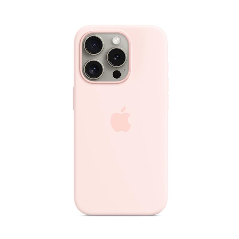 iPhone 15 Pro Silicone Case with MagSafe-Light Pink