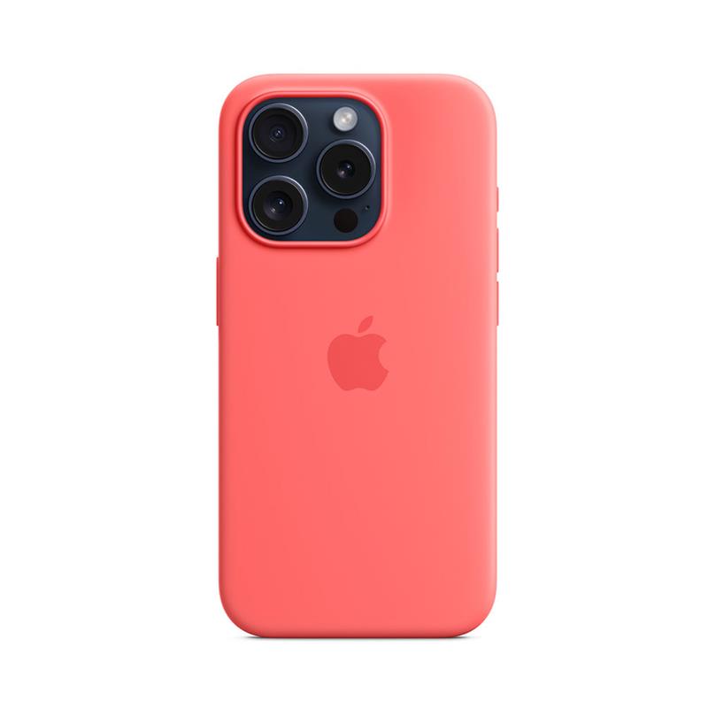 iPhone 15 Pro Silicone Case with MagSafe - Guava