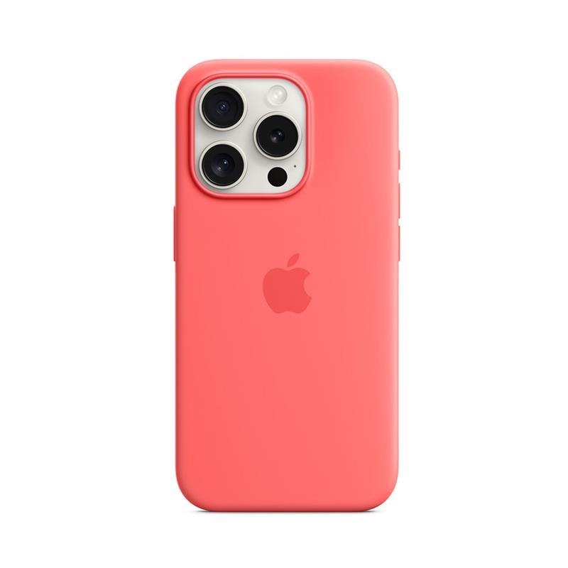iPhone 15 Pro Silicone Case with MagSafe - Guava