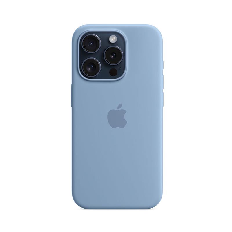 iPhone 15 Pro Silicone Case with MagSafe - Winter Blue