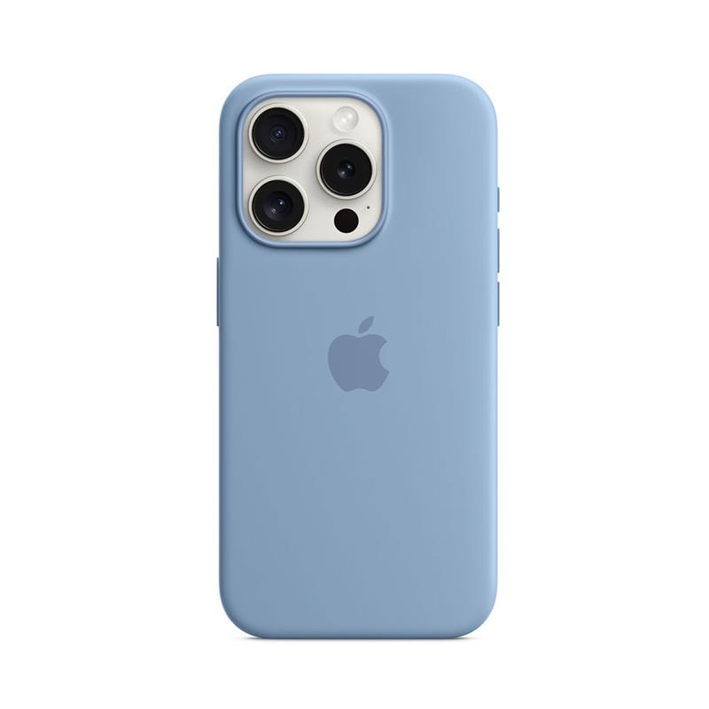 iPhone 15 Pro Silicone Case with MagSafe - Winter Blue