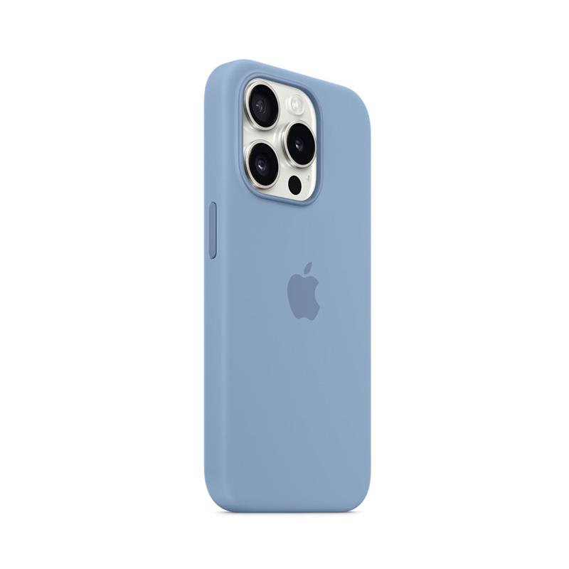 iPhone 15 Pro Silicone Case with MagSafe - Winter Blue