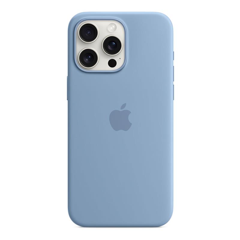 iPhone 15 Pro Max Silicone Case with MagSafe-Winter Blue