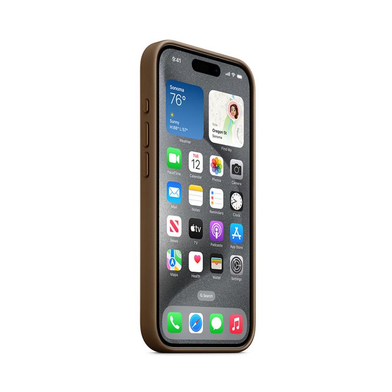 iPhone 15 Pro FineWoven Case with MagSafe - Taupe
