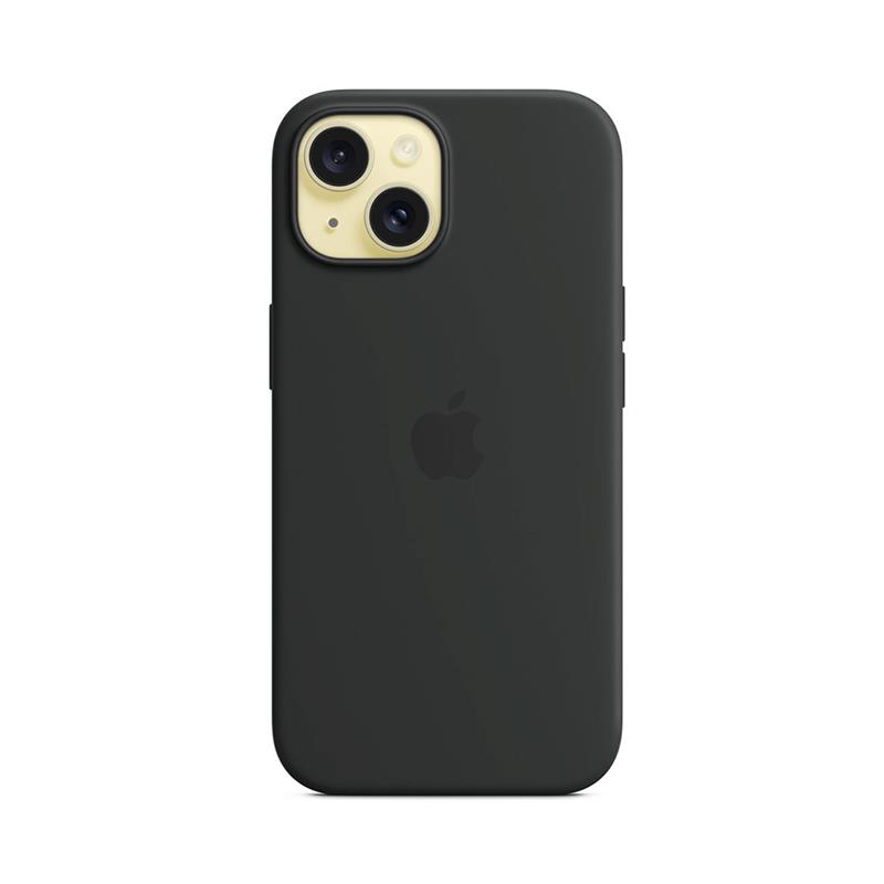 iPhone 15 Silicone Case with MagSafe - Black