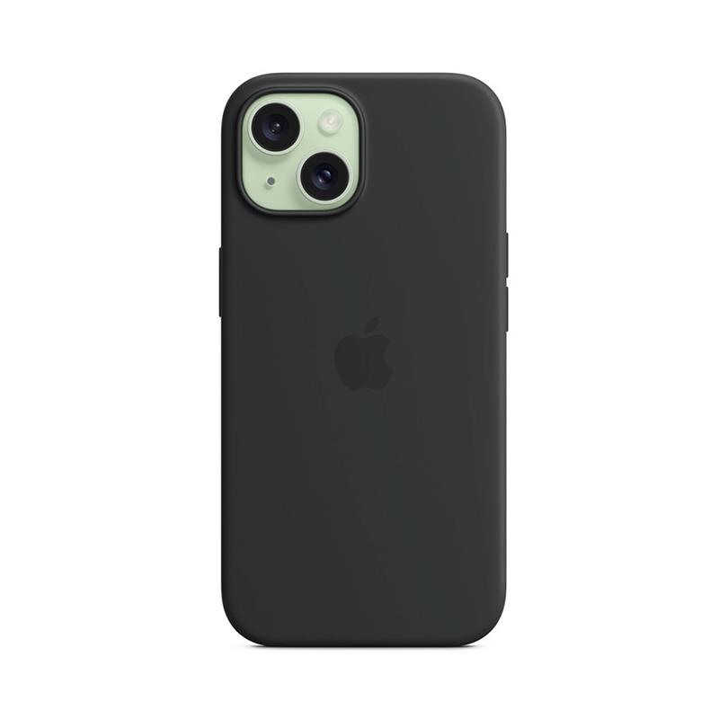 iPhone 15 Silicone Case with MagSafe - Black