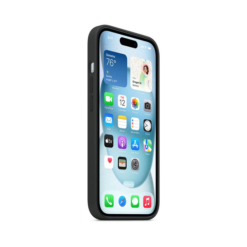 iPhone 15 Silicone Case with MagSafe - Black