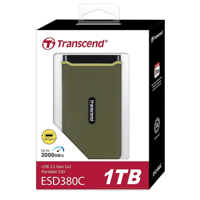 Transcend SSD 1TB ESD380C USB 3.2 Gen 2x2 - Military Green