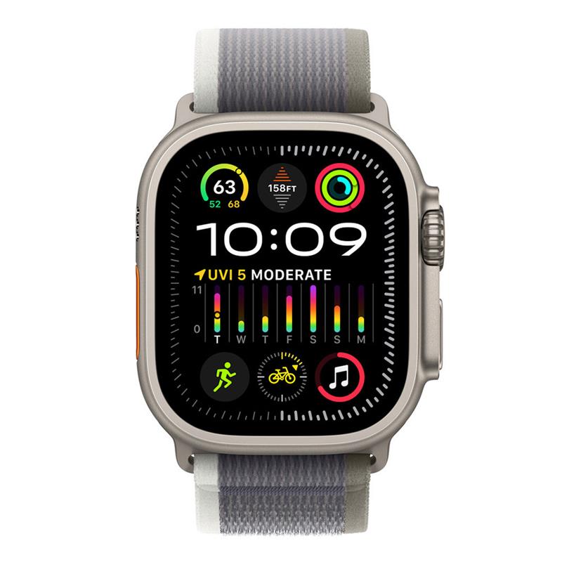 Apple Watch 49mm Green/Gray Trail Loop - M/L