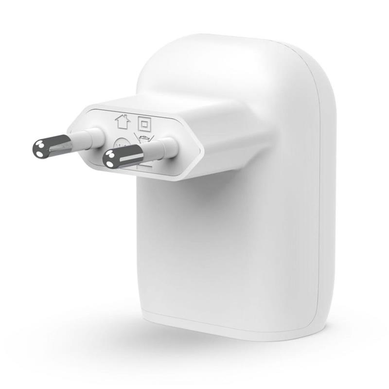 Belkin 30W PD 3.0 PPS USB-C Wall Charger + USB-C/Lightning kábel 1m - White