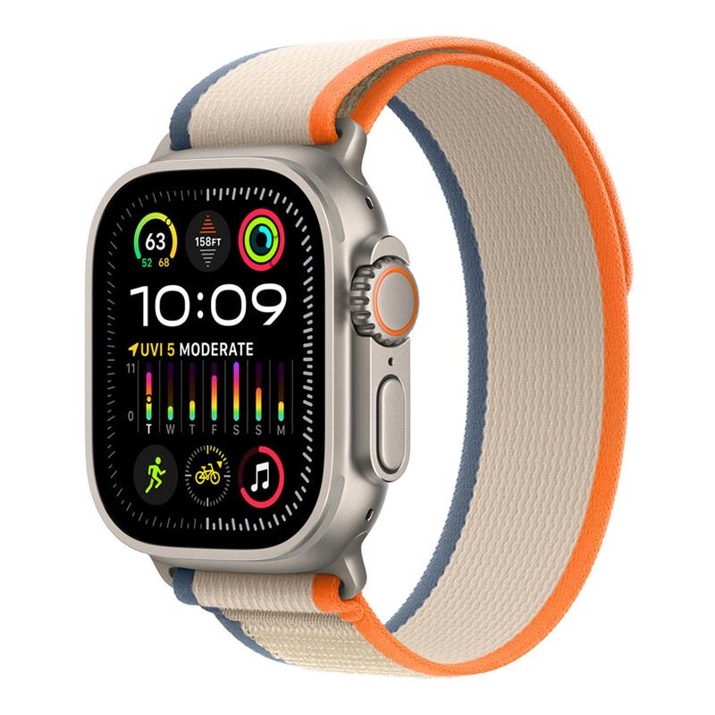 Apple Watch 49mm Orange/Beige Trail Loop-S/M