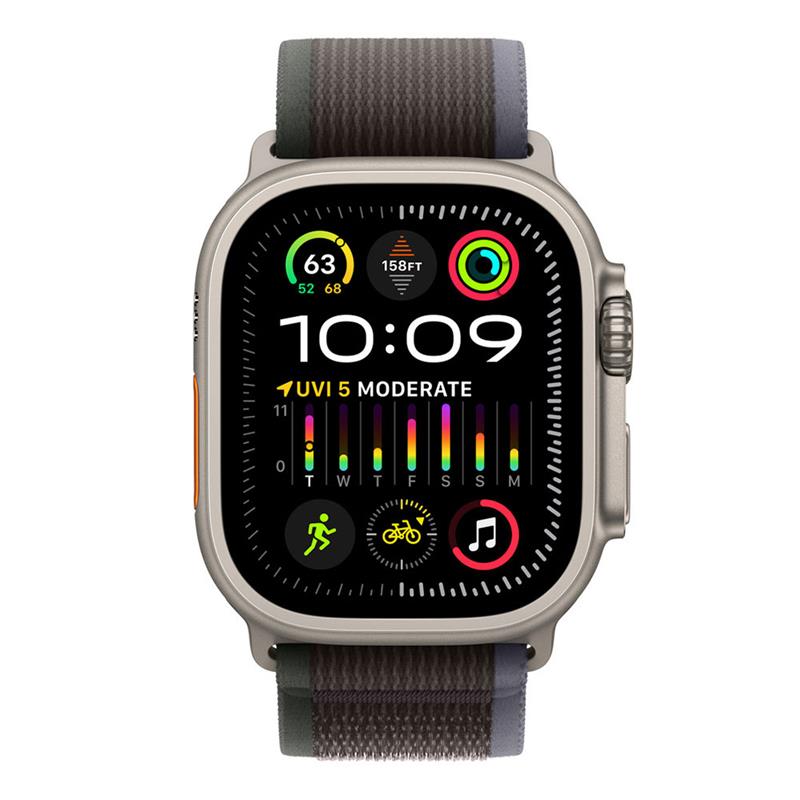 Apple Watch 49mm Blue/Black Trail Loop - M/L