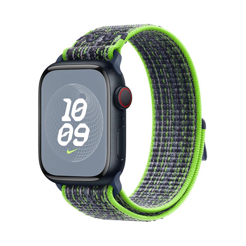 Apple Watch 41mm Bright Green/Blue Nike Sport Loop