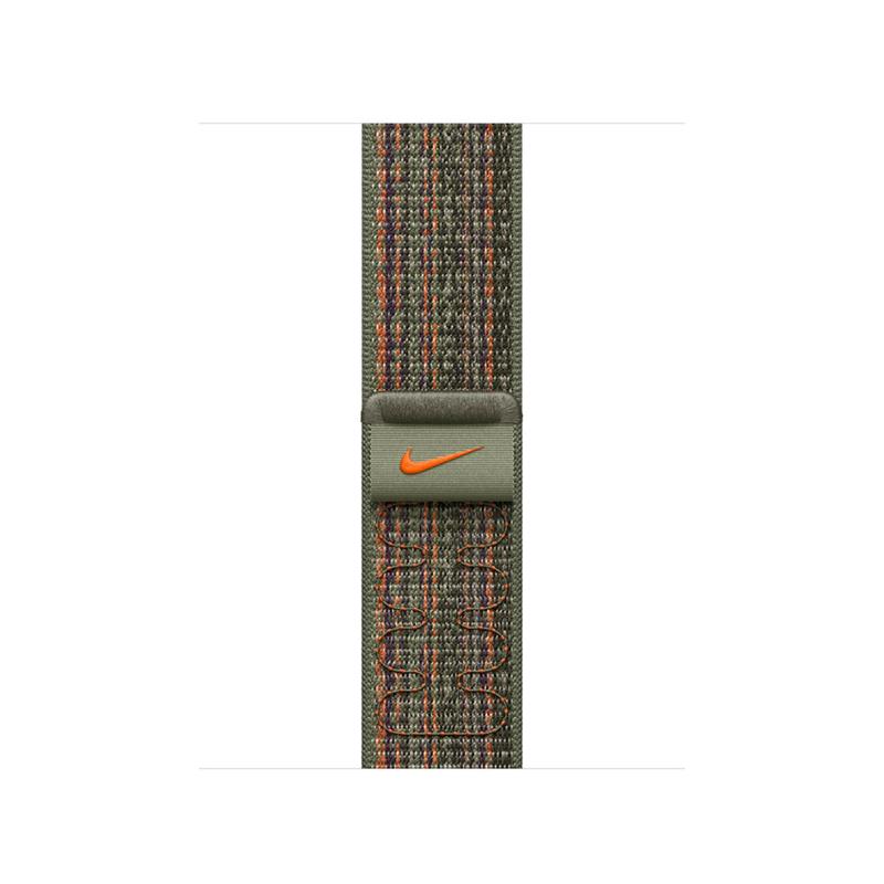 Apple Watch 41mm Sequoia/Orange Nike Sport Loop